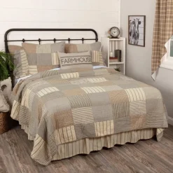 Sawyer Mill Charcoal Patchwork Farmhouse Quilts