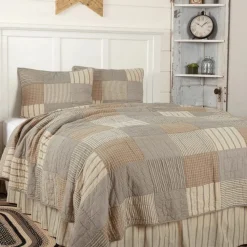 Sawyer Mill Charcoal Patchwork Farmhouse Quilts