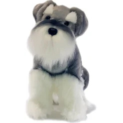 Schnauzer - 35cm Sitting Plush Dog