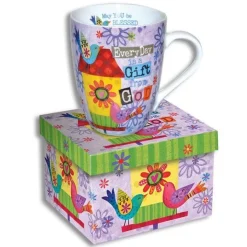 Scripture Mug "Every Day Is a Gift" 4.5" 12oz Beautifully Gift Boxed *