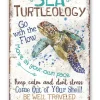 Sea Turtleology - Made in the USA Metal Sign
