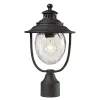 Searsport 1-Lght Post Mount Weathered Charcoal