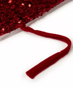 Sequin Christmas Faux Fur Tree Skirt