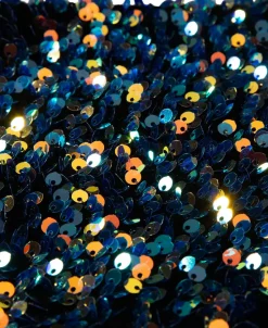 Sequin Christmas Stocking Candy and Gift Pouch Imported Polyester