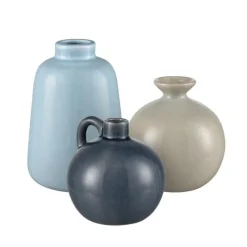Set of 3 Andra Decorative Ceramic Bud Vases
