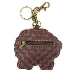 Sheep Keychain or Cellphone Crossbody, Pink Chala Vegan
