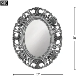 Silver Scallop Wall Mirror