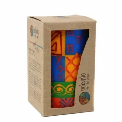 Single Boxed Hand-Painted Pillar Candle - Shahida Design - Nobunto