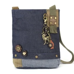 Slim Cat Charm Patch Crossbody Bag by Chala