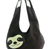 Sloth "Hang Loose" Canvas Hobo Bag by Sleepyville Critters