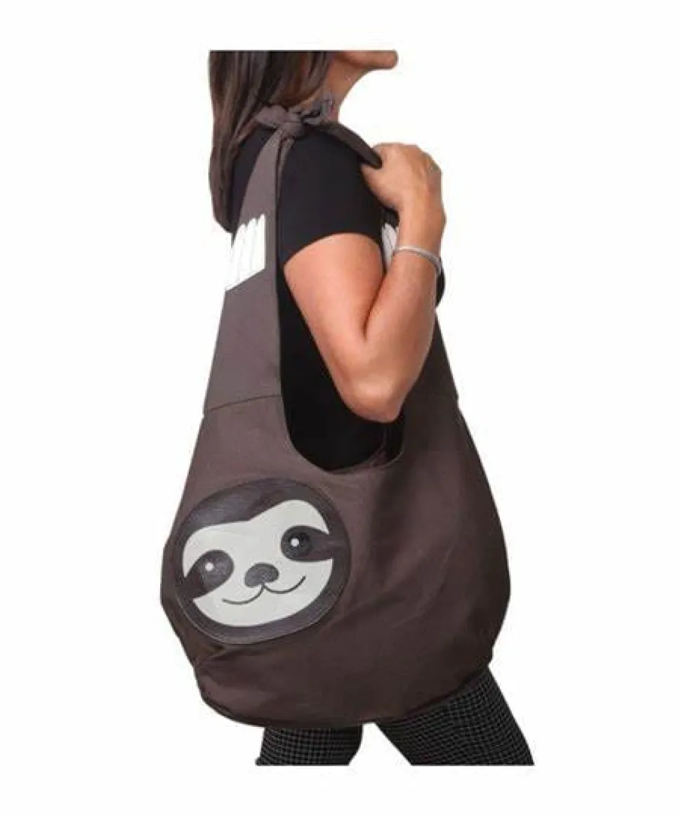 Sloth "Hang Loose" Canvas Hobo Bag by Sleepyville Critters