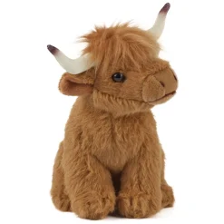Small Plush Highland Cow Stuffed Animal Eco Friendly