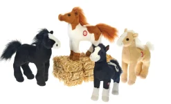 SMALL PLUSH NEIGHING STANDING HORSES WITH SOUND