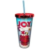 Snoopy Christmas -20oz Insulated Foil Straw Tumbler