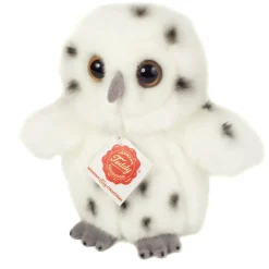 Snowy Owl Stuffed Animal Spotted White Plush by Teddy Hermann