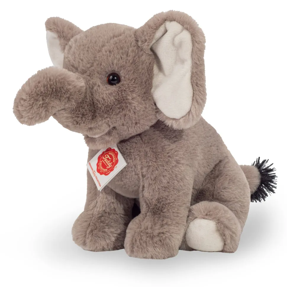 Soft Small Floppy Sitting Elephant 25 cm by Teddy Hermann