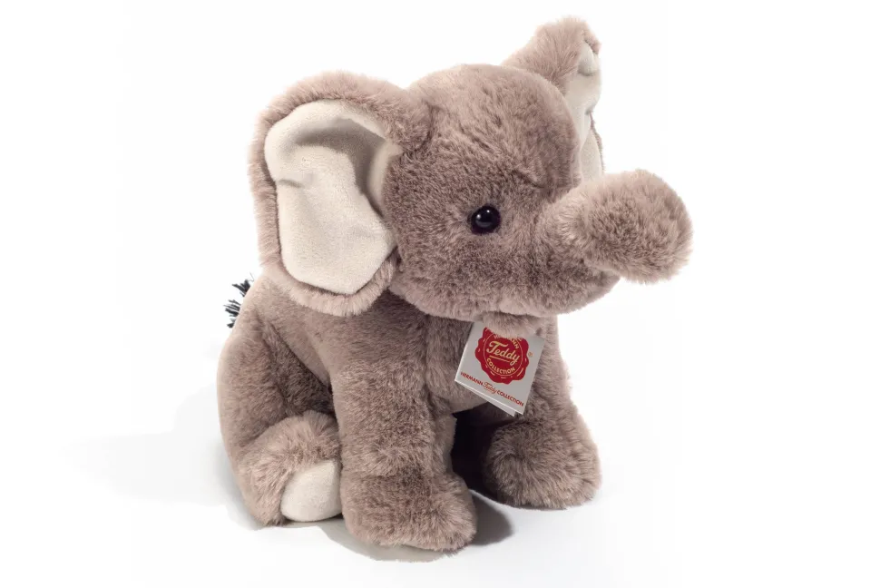 Soft Small Floppy Sitting Elephant 25 cm by Teddy Hermann