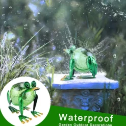 Solar Frog Garden Decoration Statuary