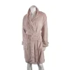 Solid Plush Robe-Assorted Colors, Unisex, One Size fits Most