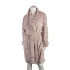 Solid Plush Robe-Assorted Colors, Unisex, One Size fits Most