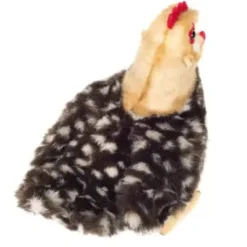 Speckled Plush Hen Stuffed Chicken by Teddy Hermann