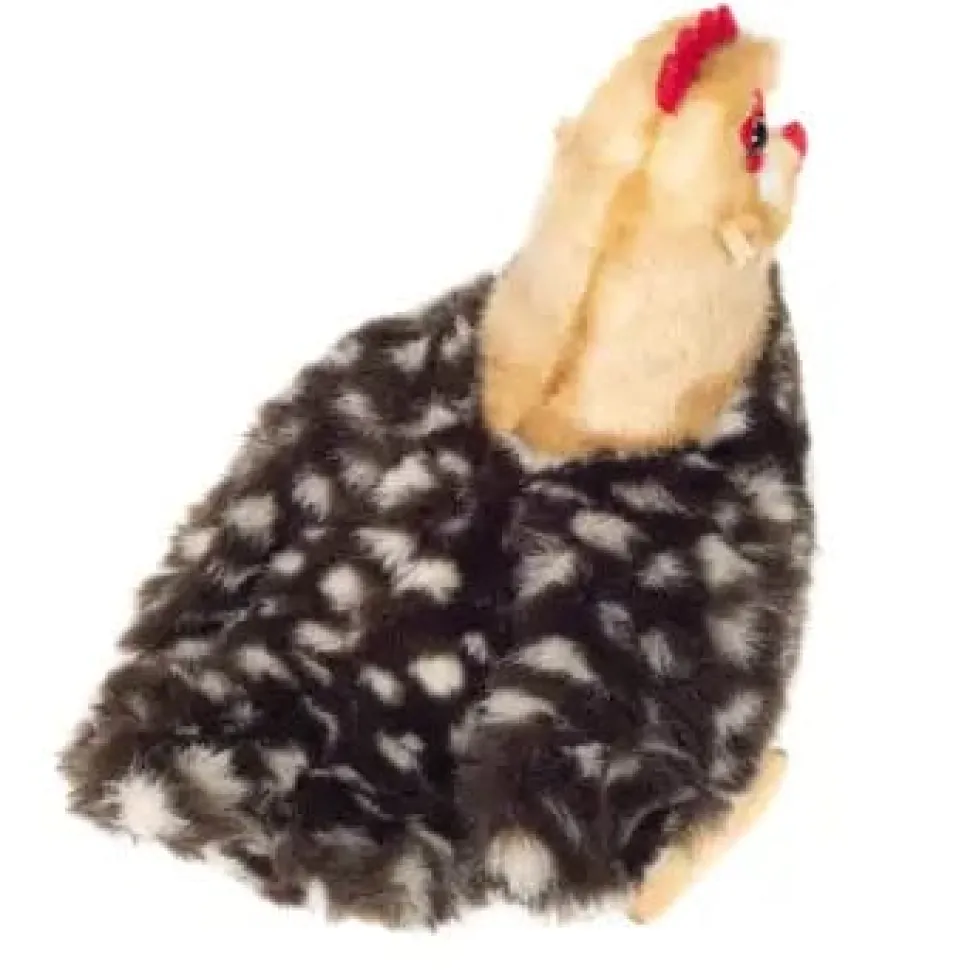 Speckled Plush Hen Stuffed Chicken by Teddy Hermann