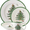 Spode Christmas Tree 4pc Place Setting Set