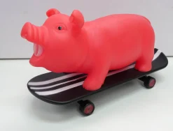 Squeeze Me Skating Piggy Toy for Kids