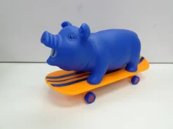 Squeeze Me Skating Piggy Toy for Kids