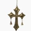 St. Edward Metal Cross Hanging Chapel Bells Wind Chime