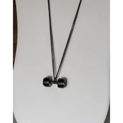 Stainless Steel Barbell Necklace for the Weightlifters