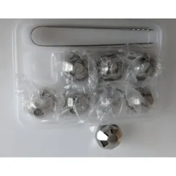 Stainless Steel Ice Cubes & Straws-Undiluted Cold Drinks! Perfect for Iced Coffee & Alcoholic Drinks. *