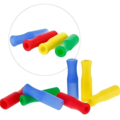 Stainless Steel or Silicone Straw Sets with Cleaning Brush and Carry Bag, Perfect for the Environmentally Conscientious!