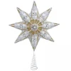 Star Tree Topper 16" 8-Point Star Tree Top Christmas Tree Decor Imported