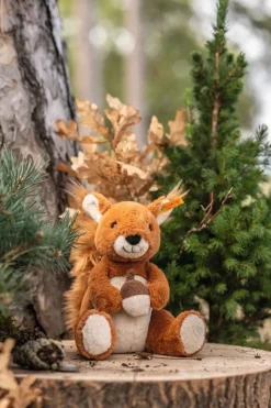 Steiff Plush Squirrel-Phil with Acorn