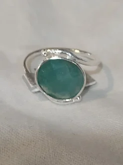 Sterling silver rings with gems