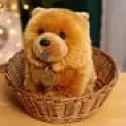 Stuffed Small Red Chow Aurora Plush 10"