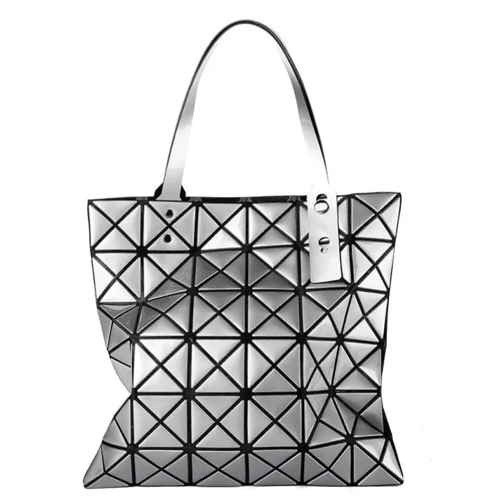 Stunning Geometric Holographic Carry Totes