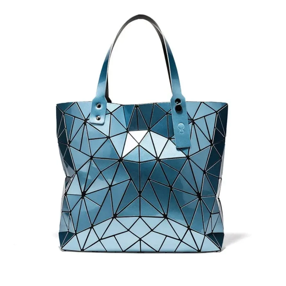 Stunning Geometric Holographic Carry Totes