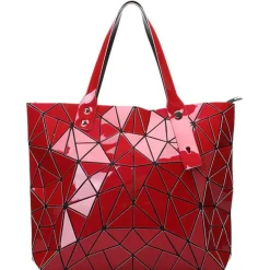 Stunning Geometric Holographic Carry Totes