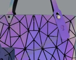 Stunning Geometric Holographic Carry Totes