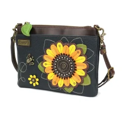 SUNFLOWER and BEE, WALLET, CELL PHONE XBODY,Venture CROSSBODY and KEY FOB/COIN PURSE*