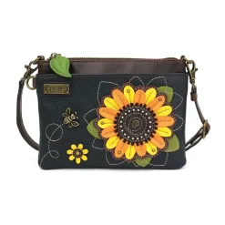 SUNFLOWER and BEE, WALLET, CELL PHONE XBODY,Venture CROSSBODY and KEY FOB/COIN PURSE*