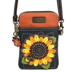 SUNFLOWER and BEE, WALLET, CELL PHONE XBODY,Venture CROSSBODY and KEY FOB/COIN PURSE*