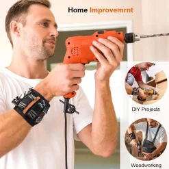 Super Strong Magnetic Wristband--BEST Gift for the Handy Man in the House, He'll LOVE You for this One!*
