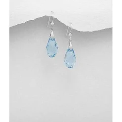 Swarovski Crystal Earrings & Pendants Sterling Silver-3 Styles of Beautiful Sparkling Crystal Earrings