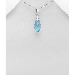 Swarovski Crystal Earrings & Pendants Sterling Silver-3 Styles of Beautiful Sparkling Crystal Earrings