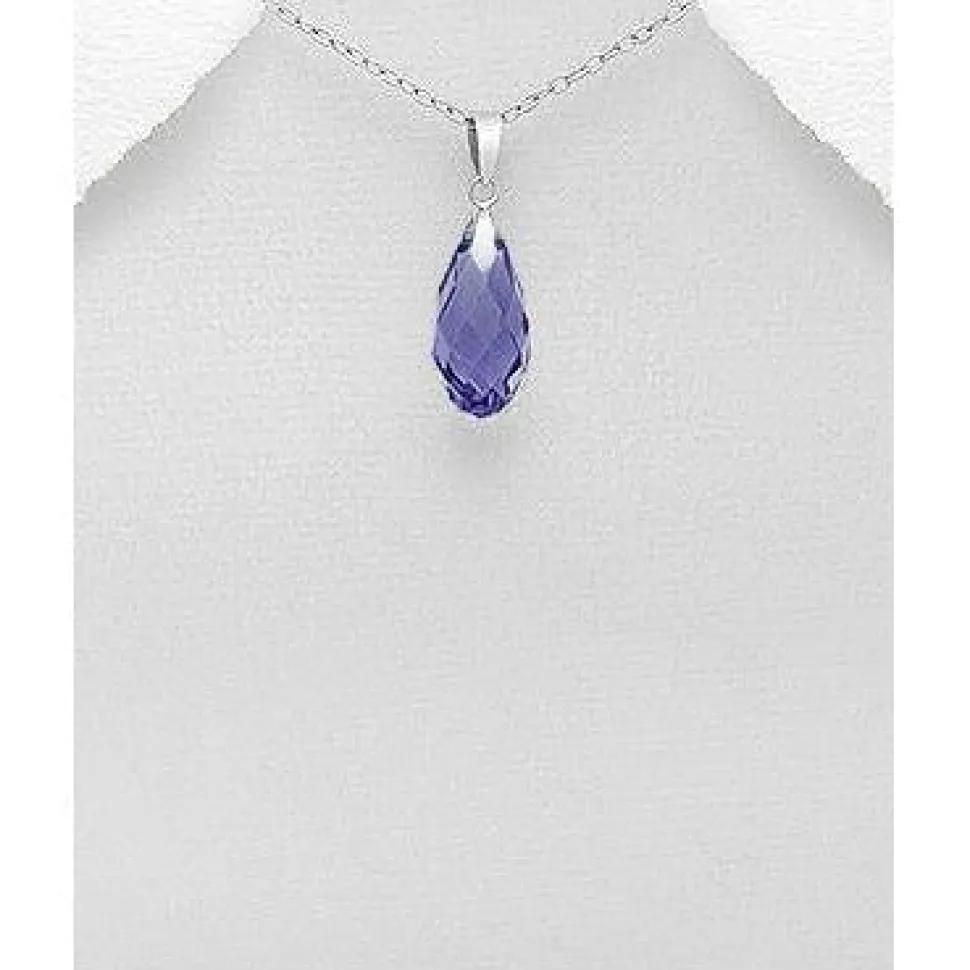 Swarovski Crystal Earrings & Pendants Sterling Silver-3 Styles of Beautiful Sparkling Crystal Earrings