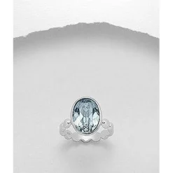 Swarovski Crystal Sterling Silver Rings-3 Styles!