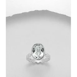 Swarovski Crystal Sterling Silver Rings-3 Styles!